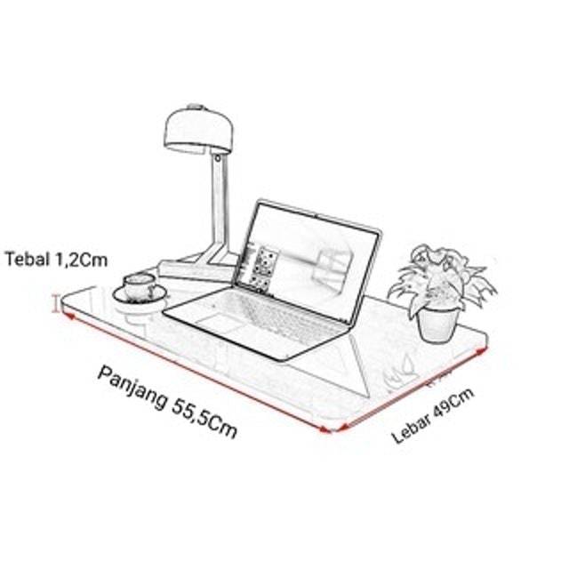 Kinbar Meja Lipat Dinding Ambalan  K879 