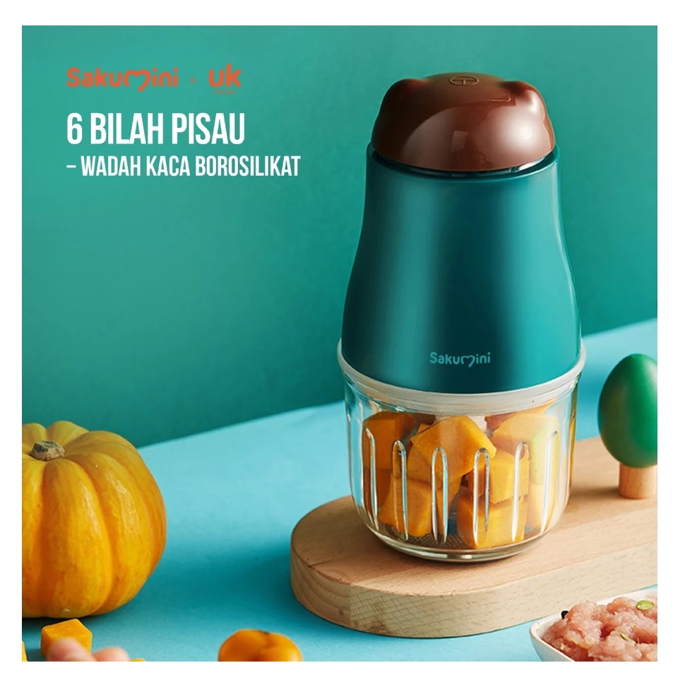 Kiip Kiip Indonesia Sakumini Baby Food Processor SK-FD-MASHER-GN