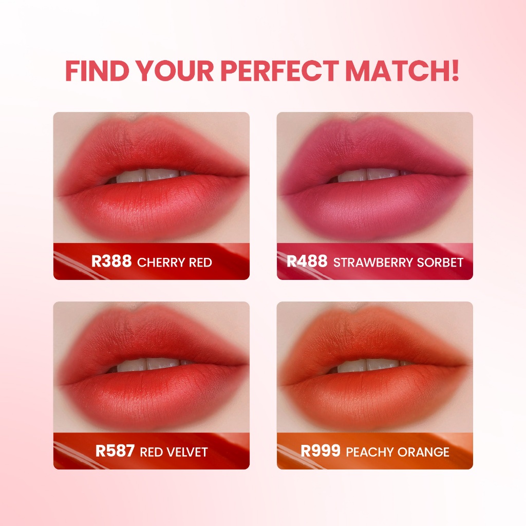 HEBE Beauty Style Y.O.U Cloud Paint Love You Lip Tint R999 Peachy Orange