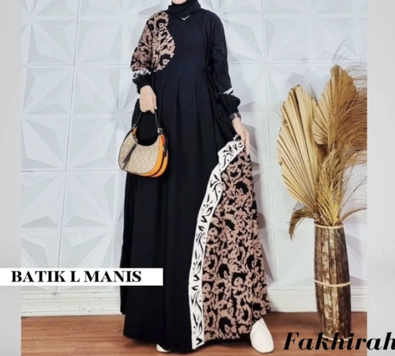 Batik L Manis Gamis Twill Rayon Candi Mekar 4