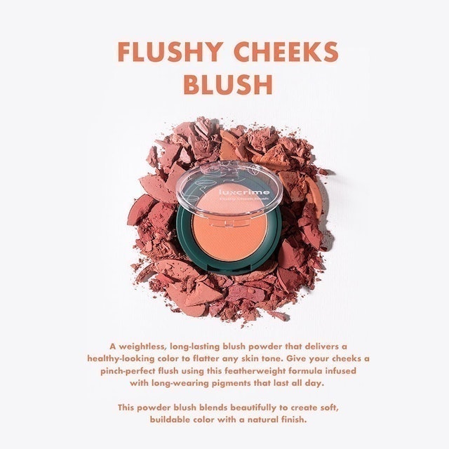 Luxury Cantika Indonesia Luxcrime Flushy - Cheek Blush Peach Cobbler LXC-00002
