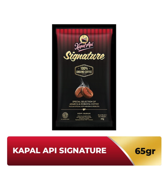 Santos Jaya Abadi Kapal Api Signature 100% Ground Coffee