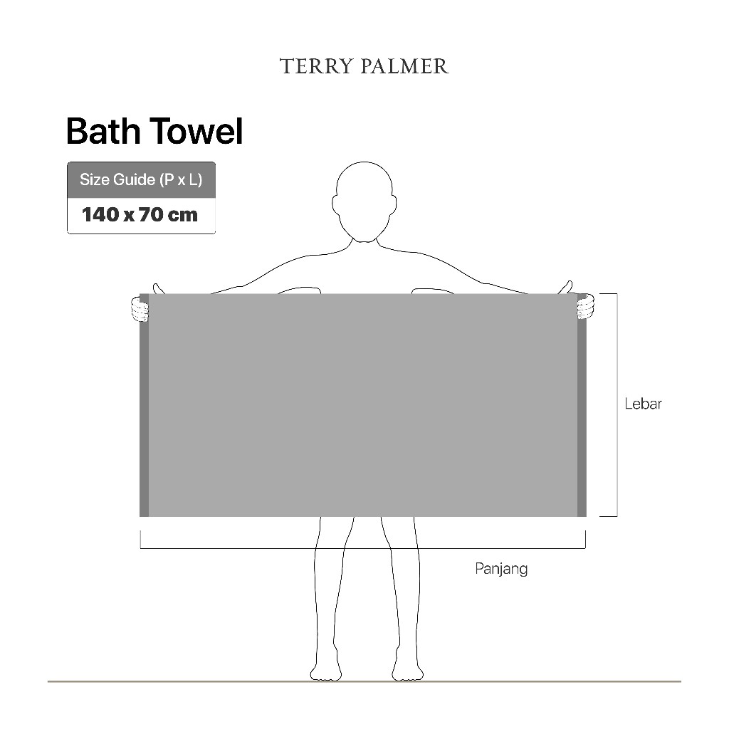 Indah Jaya Textile Industry Terry Palmer Luxury Goldline Bath Towel 