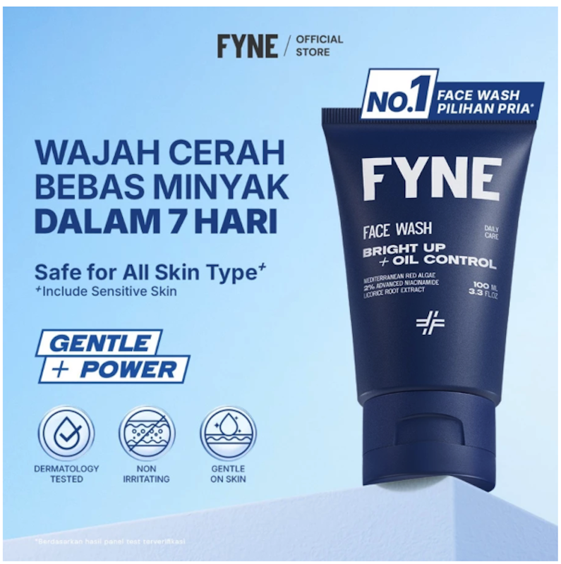 FYNE Face Wash Bright Up + Oil Control 3