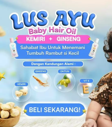 Hayjen Kosmetik Lus Ayu Baby Hair Oil Kemiri + Ginseng