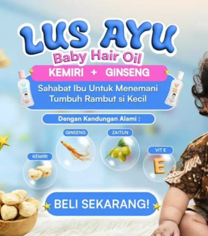 Lus Ayu Baby Hair Oil Kemiri + Ginseng 5