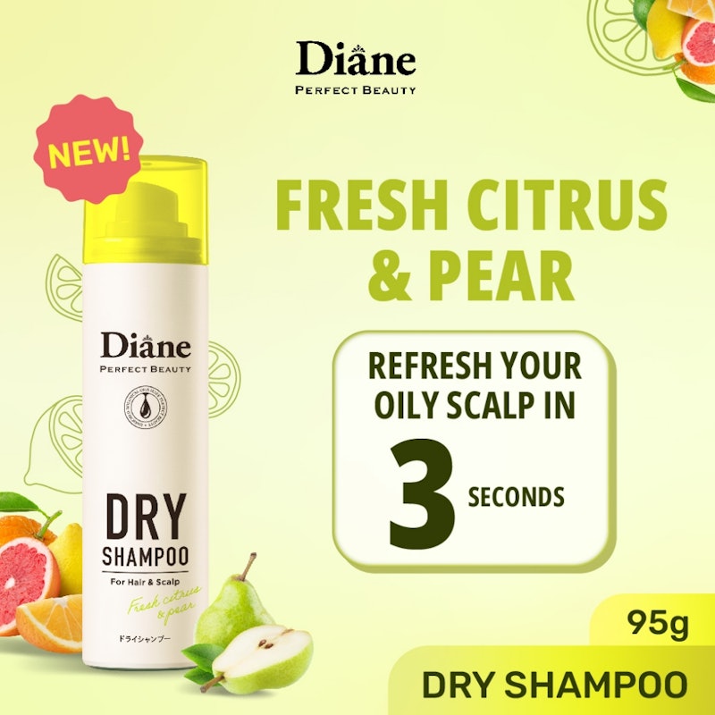 Diane Perfect Beauty Dry Shampoo For Hair & Scalp Fresh Citrus & Pear 2