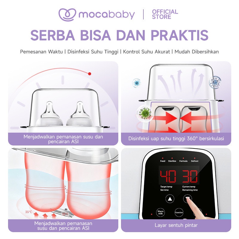 Mocababy 4 in 1 Botol Sterilizer Warmer 4