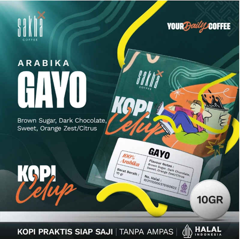Sakha Coffee Drip Bag Arabika Gayo 4