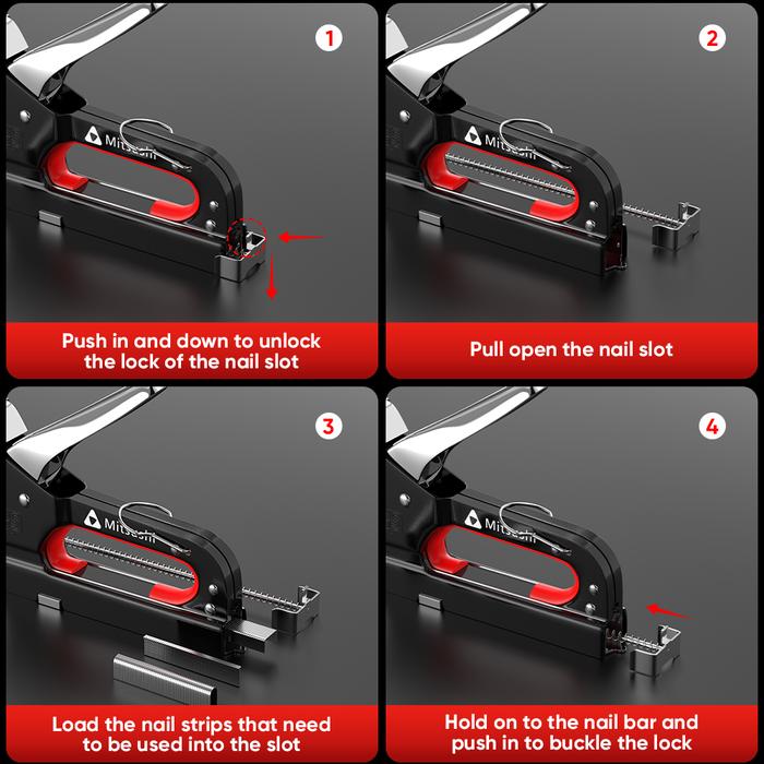 Zhejiang Mitsushi Tools Mitsushi Stapler Gun 3 In 1