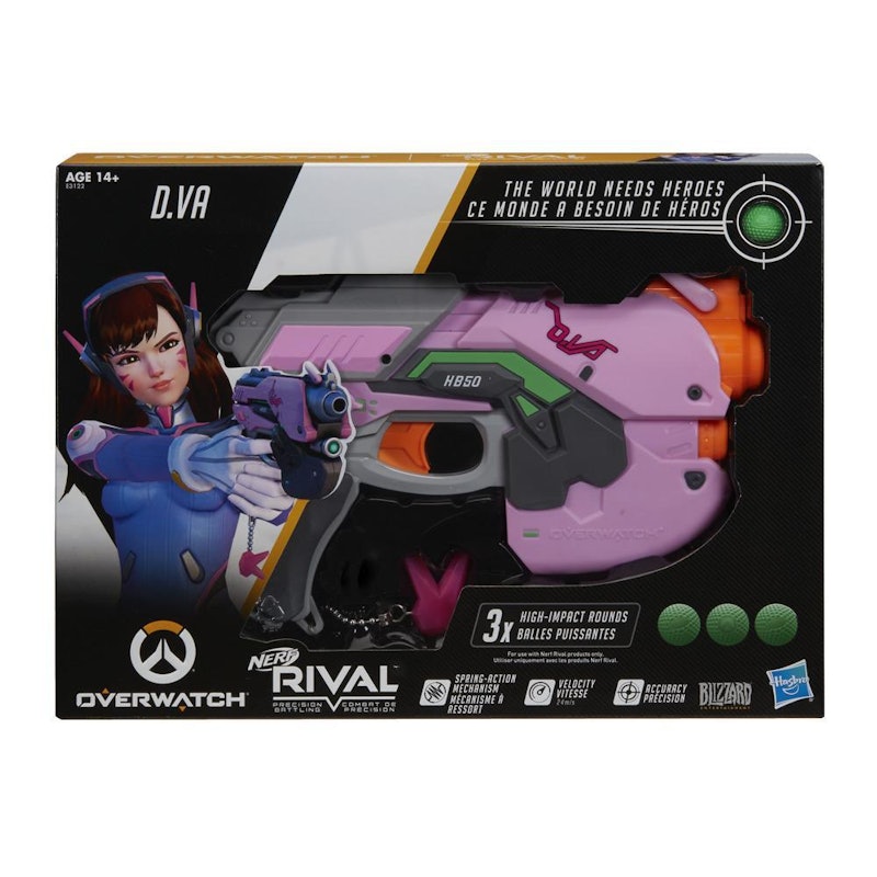 Nerf Overwatch D.Va Rival Blaster 3
