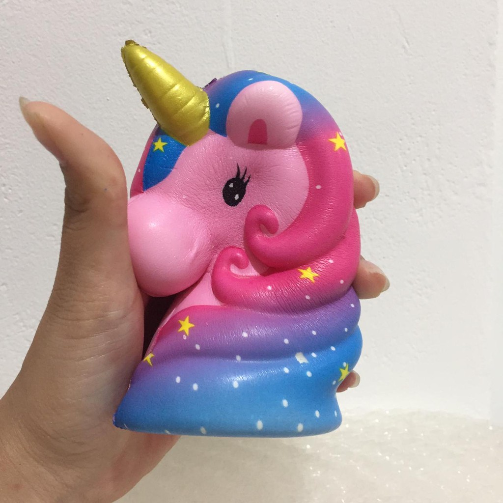 Mainan Squishy Kepala Unicorn Galaxy 3