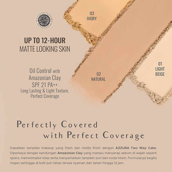 Lion Wings AZZURA Two Way Cake 02 Natural