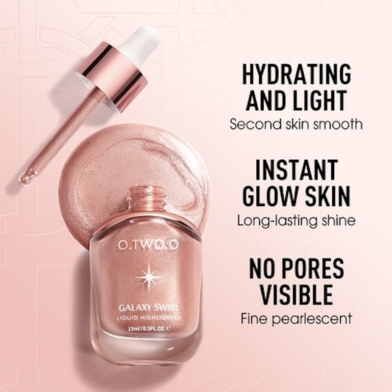 O.TWO.O Galaxy Swirl Liquid Highlighter 03 Rose 2
