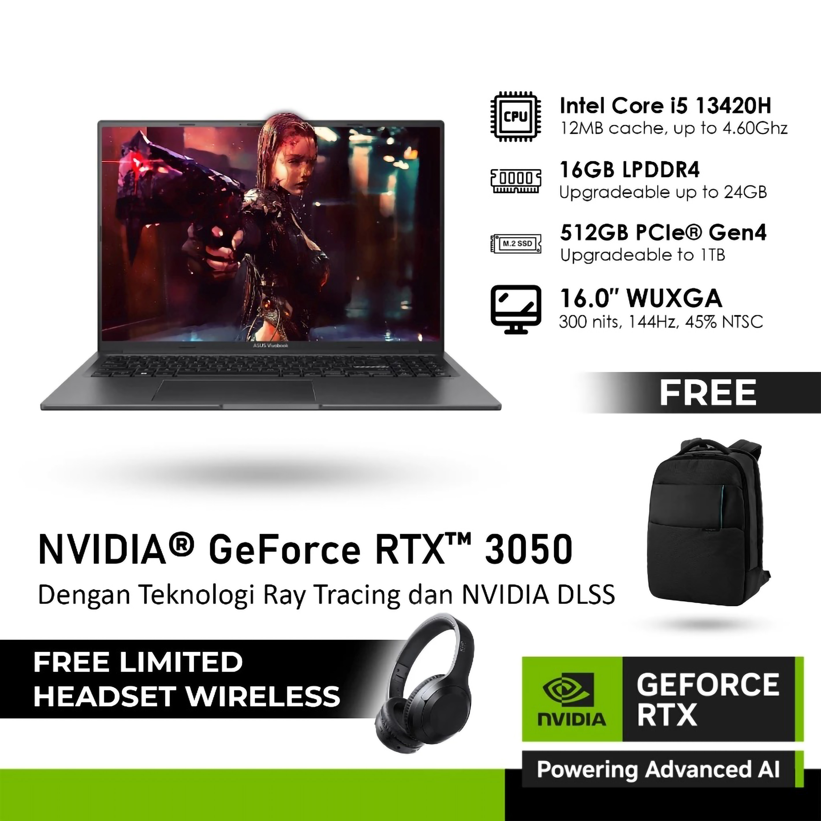 ASUSTEK COMPUTER INCORPORATION ASUS Gaming K16 16GB/512GB K3605VC