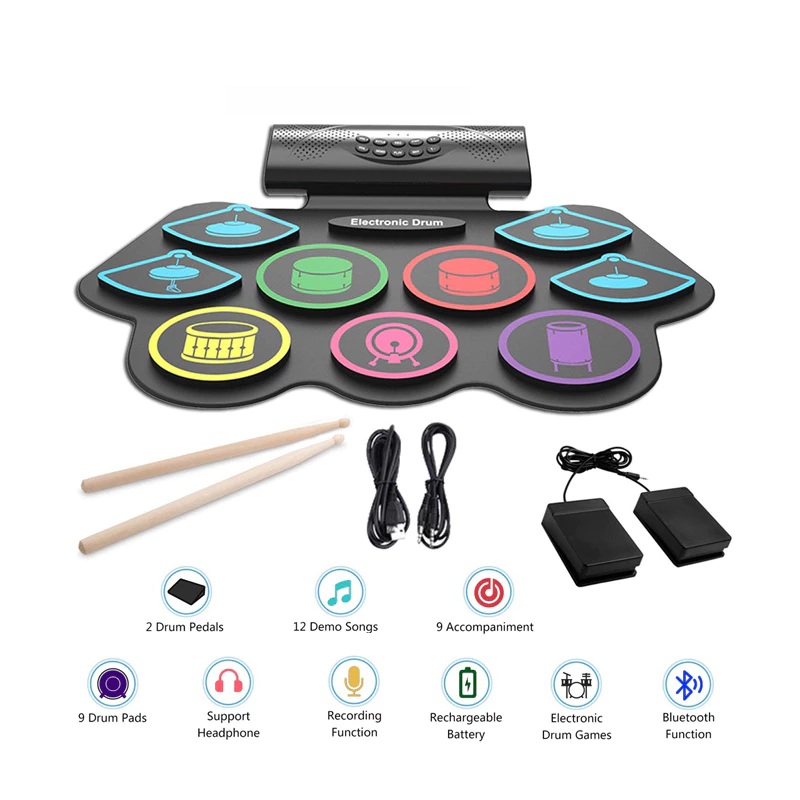  Rixton Drum Elektronik Portabel DD003