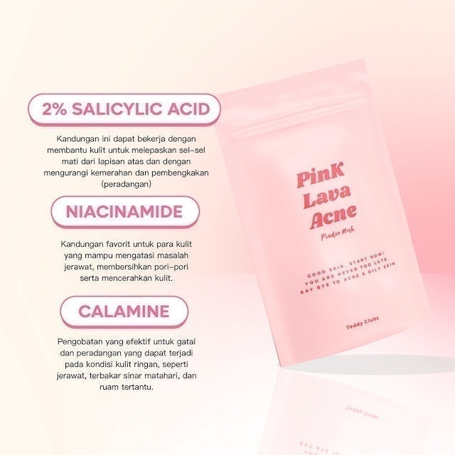 Teddy Clubs Teddy Clubs Pink Lava Acne Mask