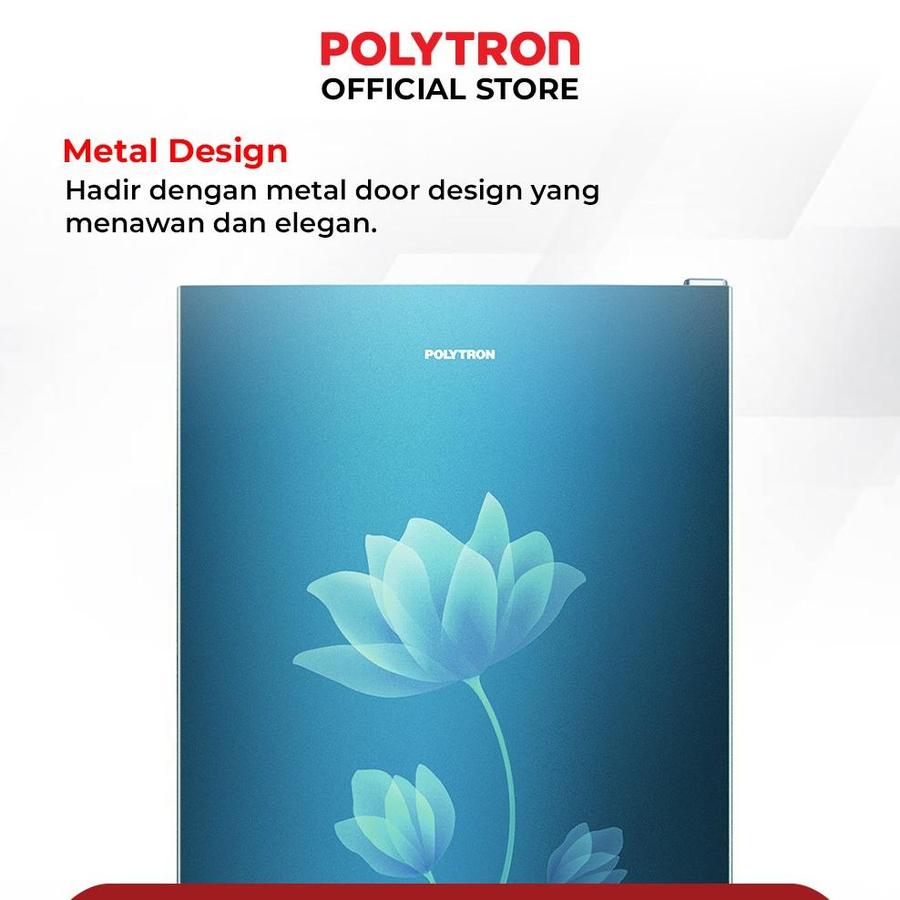 Hartono Istana Teknologi Polytron Kulkas 1 Pintu Metallic 150 Liter PRB 159B/R