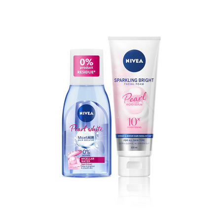 NIVEA ｜ Double Cleansing Sparkling Bright Facial Foam Pearl + Pearl Bright MicellAir