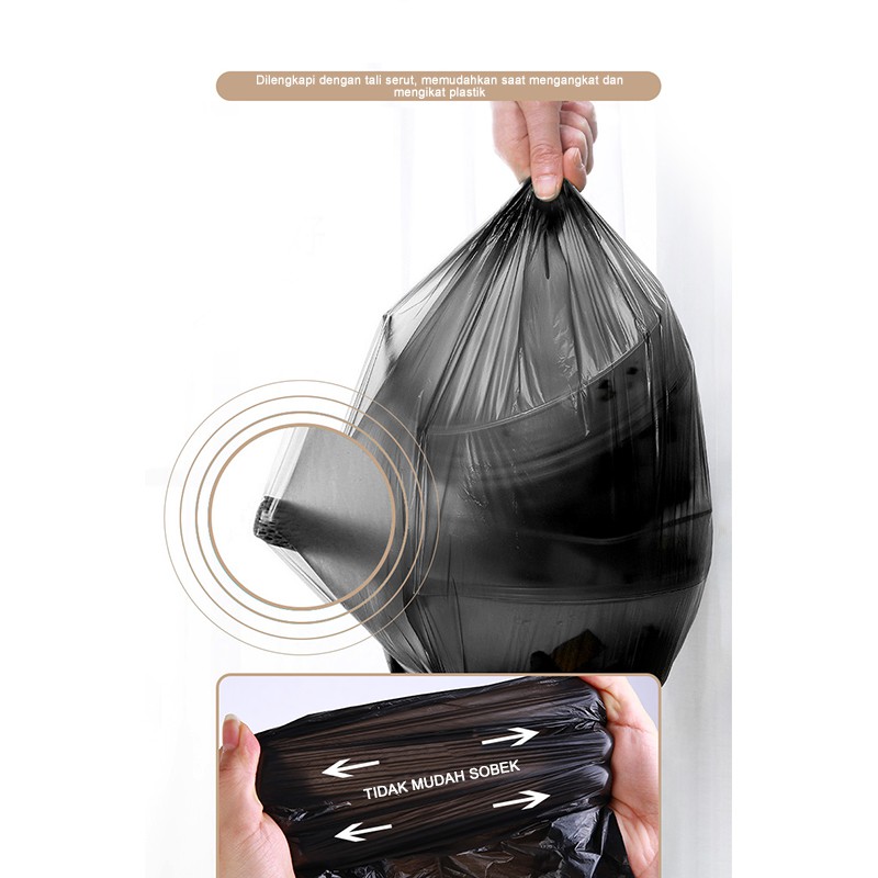 Miss U2  Kantong Plastik Sampah Tali Serut