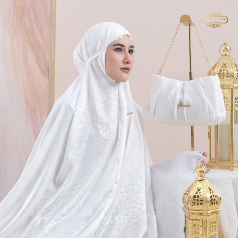 ALMECCA Mukena Dewasa 2in1 Premium Santorini Shimer Arumi Series 5