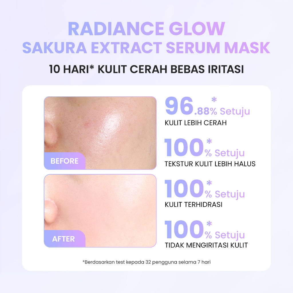 HEBE Beauty Style Y.O.U Radiance Glow Sakura Extract Serum Mask