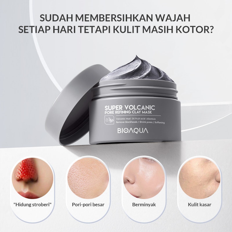 BIOAQUA Super Volcanic Pore Refining Clay Mask 2