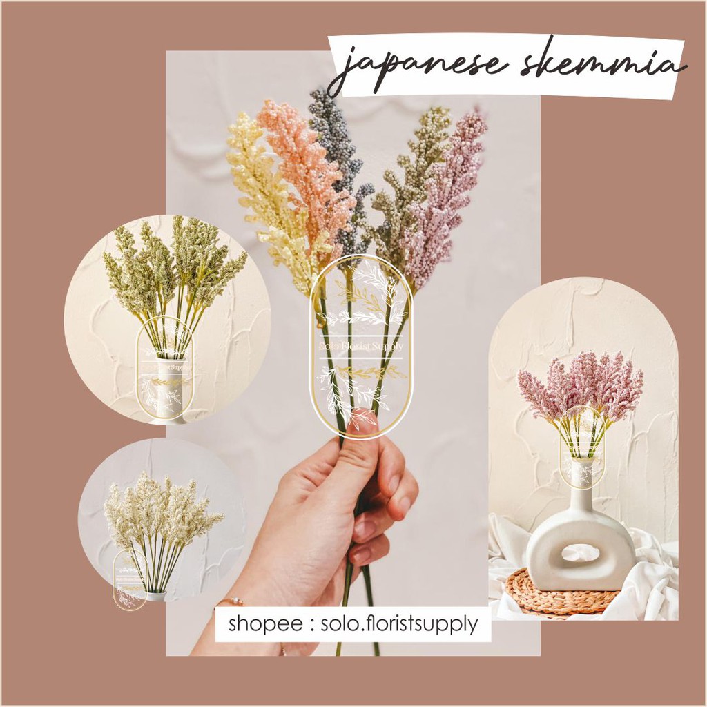  Artificial Japanese Skimmia Flower