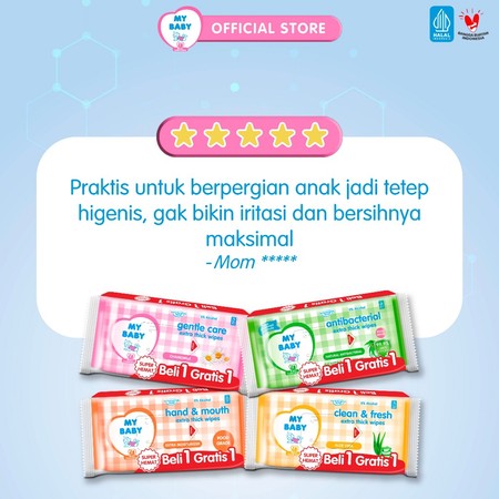 MY BABY Gentle Care Extra Thick Wipes