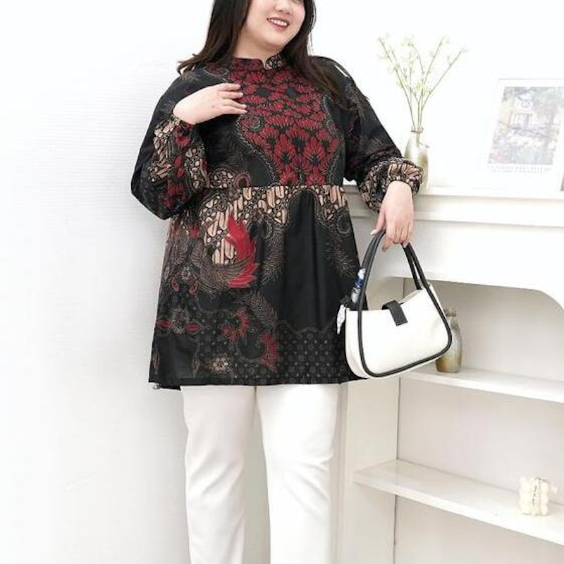 Melarge Kemeja Batik Wanita Jumbo 4