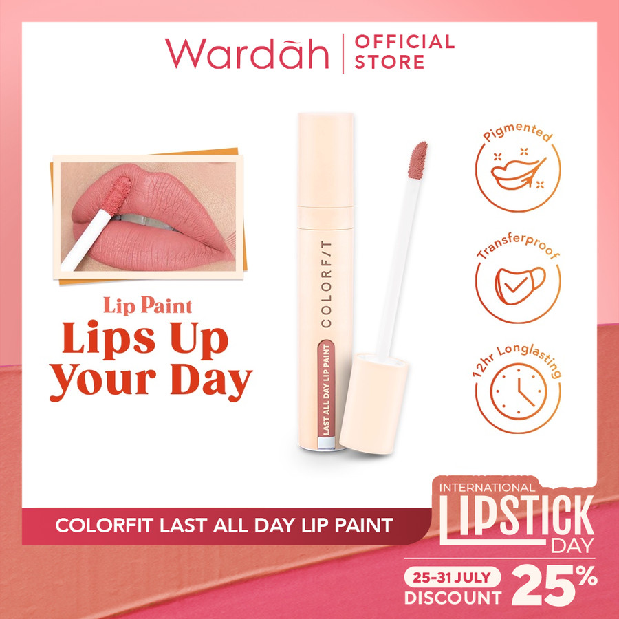 Paragon Technology and Innovation Wardah Colorfit Last All Day Lip Paint - 07 Brick On