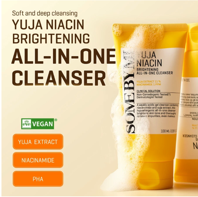 Perennbell SOME BY MI Yuja Niacin Brightening All-in-One Cleanser 