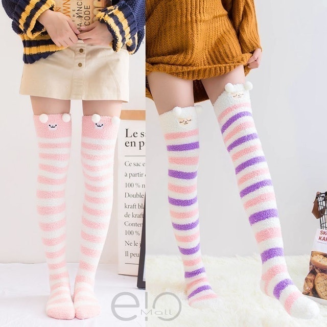  Kaos Kaki Panjang Fluffy Bulu Tebal