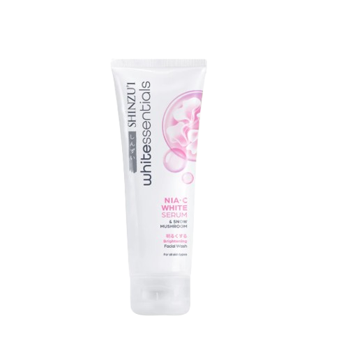 SHINZU'I WHITEssentials Nia-C White Serum & Snow Mushroom Brightening Facial Wash