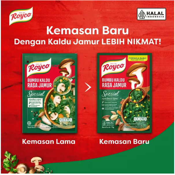 Unilever  Royco Bumbu Kaldu Rasa Jamur 170 g