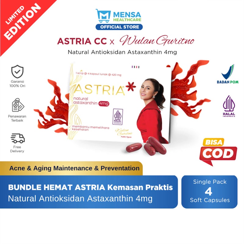 ASTRIA Natural Astaxanthin 4 mg 4