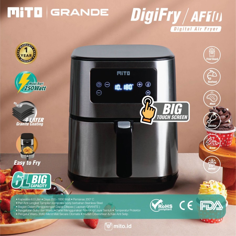 Mito Electronic Mito Grande Digital Air Fryer  AF10