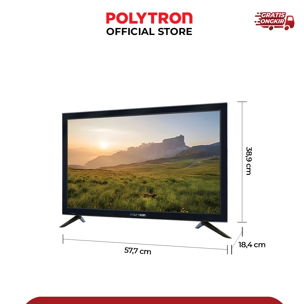 Hartono Istana Teknologi Polytron Digital TV LED 24 Inch 24V1853
