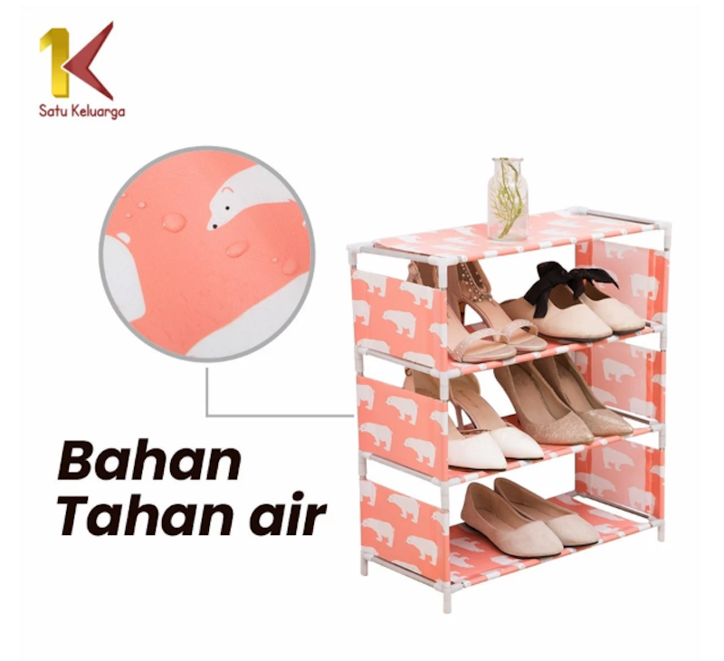 Satu Keluarga Rak Sepatu 3 Susun 2