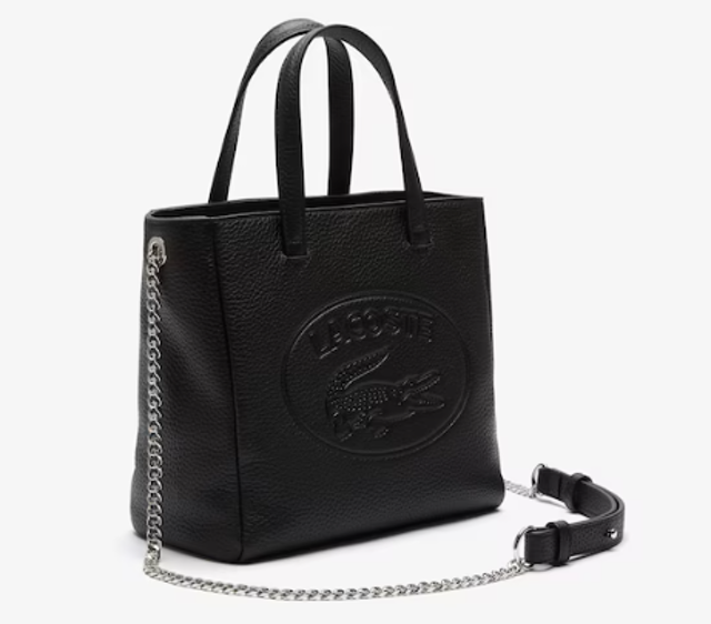 Lacoste Women's Croco Crew Small Grained Leather Shoulder Bag LACNF3532NL000