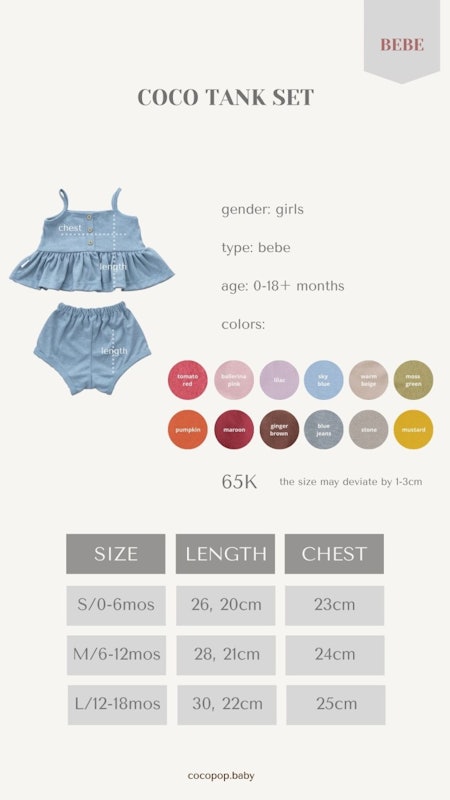 Cocopop Baby Coco Tank Set 5