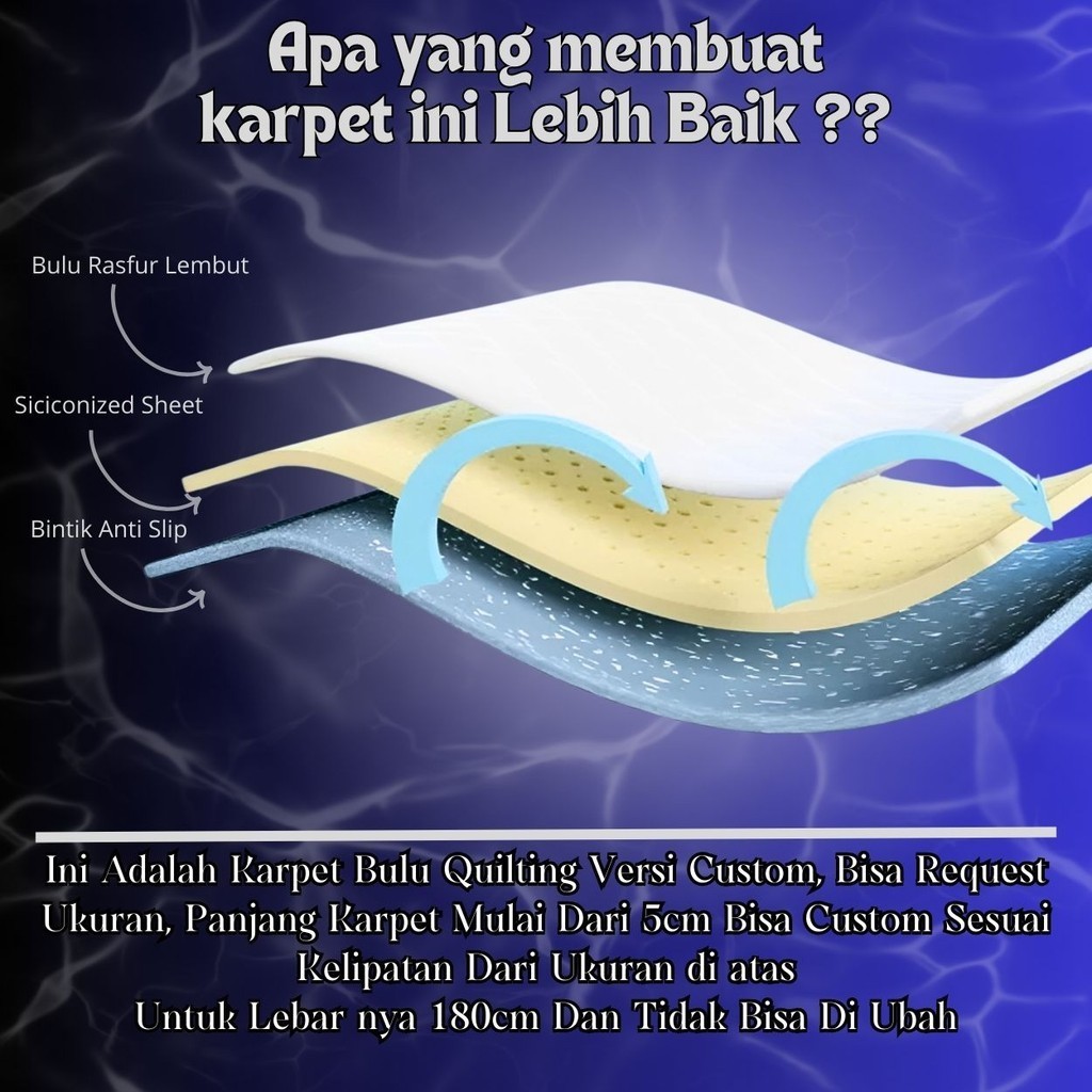 Berkah Saluyu Karpet Quilting Bulu Premium Custom LP 