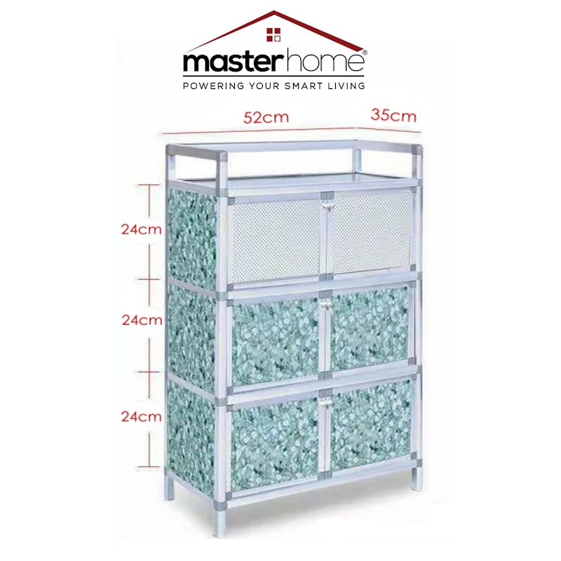 Masterhome Lemari Piring Alumunium Minimalis 3