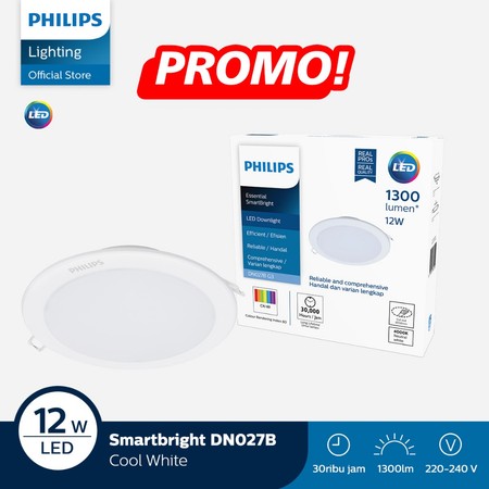 Philips Electronics Nederland B.V. Philips Essential SmartBright LED Downlight 12W Cool White  DN027B G3