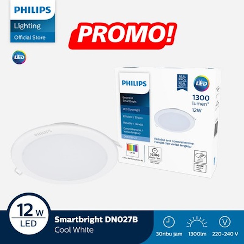 Essential SmartBright LED Downlight 12W Cool White 2