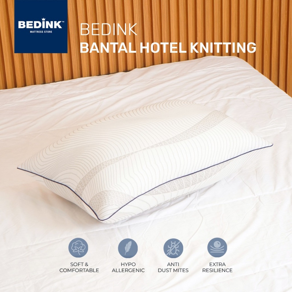 Bedink® Bantal Hotel Hollow Silicon Knitting 3