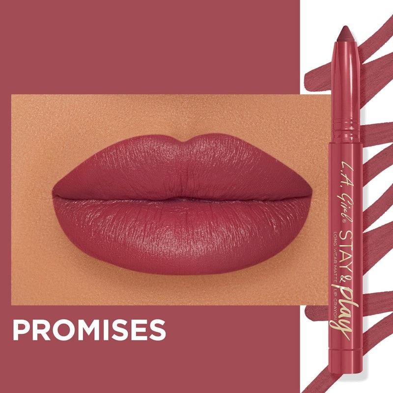 LA GIRL Stay & Play Matte Lip Crayon - Promises 3