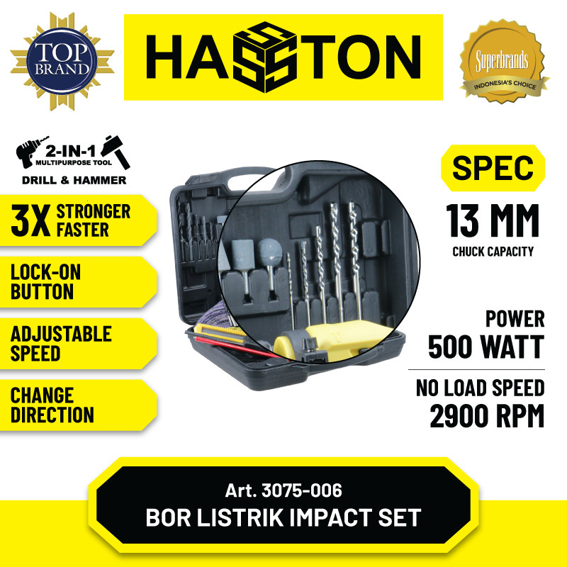Citra Perkakas Indonesia Hasston Electric Impact Drill 3075-006