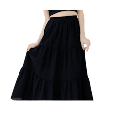 BAGGU Nakia Layer Skirt Black