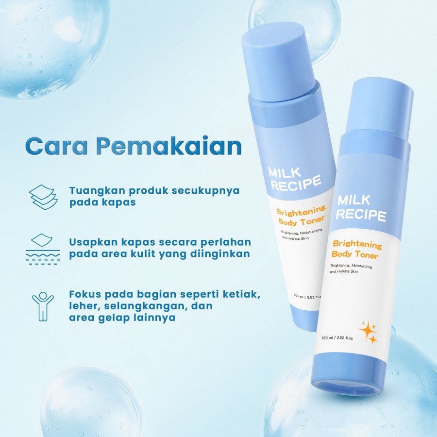 Milk Recipe Milk Recipe Brightening Body Toner